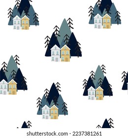 Winter seamless Pattern. Hq for web and print use.