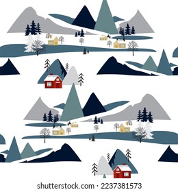 Winter seamless Pattern. Hq for web and print use.