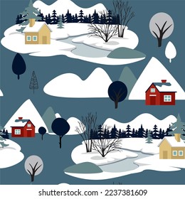 Winter seamless Pattern. Hq for web and print use.