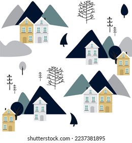 Winter seamless Pattern. Hq for web and print use.