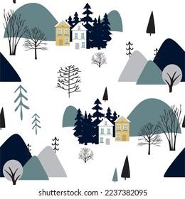 Winter seamless Pattern. Hq for web and print use.