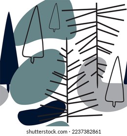 Winter seamless Pattern. Hq for web and print use.