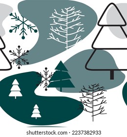Winter seamless Pattern. Hq for web and print use.