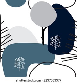 Winter seamless Pattern. Hq for web and print use.