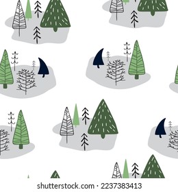 Winter seamless Pattern. Hq for web and print use.
