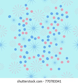 Winter  seamless pattern motifs, snow. Hand draw.