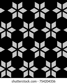 Winter seamless pattern. - Scandinavia style. vector