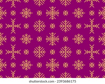 El invierno es fluido con copos de nieve. Fondo de Navidad y Año Nuevo con copos de nieve geométricos de diferentes formas. Diseño de papel pintado, carteles y afiches. Ilustración del vector