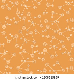 Winter seamless pattern with  snowflakes. Design for banner, poster or print