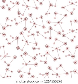 Winter seamless pattern with  snowflakes. Design for banner, poster or print