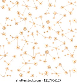 Winter seamless pattern with  snowflakes. Design for banner, poster or print