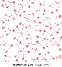 Winter seamless pattern with  snowflakes. Design for banner, poster or print
