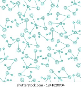 Winter seamless pattern with  snowflakes. Design for banner, poster or print