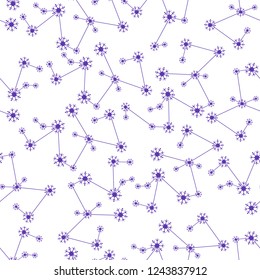 Winter seamless pattern with  snowflakes. Design for banner, poster or print