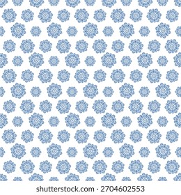 Invierno sin patrón con copos de nieve, fondo de vacaciones. Ilustración vectorial para tela, Fondo de pantalla textil, carteles, papel de regalo. Ilustración vectorial de Navidades. Cayendo nieve.