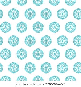 Winter seamless pattern with snowflakes, holiday background. Vector illustration for fabric, textile wallpaper, posters, gift wrapping paper. Christmas vector illustration. Falling snow.