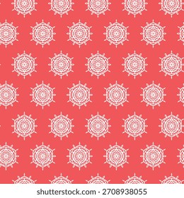 Winter seamless pattern with snowflakes, holiday background. Vector illustration for fabric, textile wallpaper, posters, gift wrapping paper. Christmas vector illustration. Falling snow.