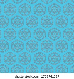 Winter seamless pattern with snowflakes, holiday background. Vector illustration for fabric, textile wallpaper, posters, gift wrapping paper. Christmas vector illustration. Falling snow.