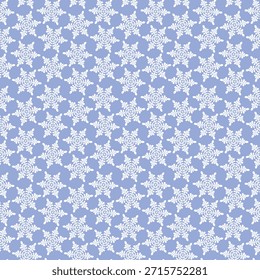 Invierno sin patrón con copos de nieve, fondo de vacaciones. Ilustración vectorial para tela, Fondo de pantalla textil, carteles, papel de regalo. Ilustración vectorial de Navidades. Cayendo nieve.