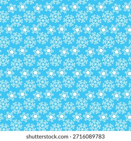 Winter seamless pattern with snowflakes, holiday background. Vector illustration for fabric, textile wallpaper, posters, gift wrapping paper. Christmas vector illustration. Falling snow.