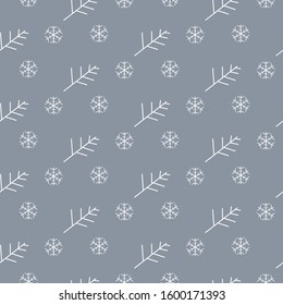 Winter Seamless Pattern. Vector Illustration
