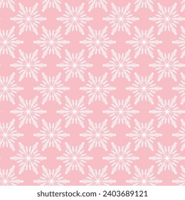 Winter seamless pattern with white snowflakes on color background. Vector illustration for fabric, textile wallpaper, posters, gift wrapping paper. Christmas vector illustration. Falling snow.
