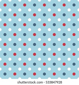 Winter seamless polka dot pattern