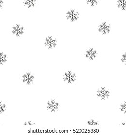 Winter Seamless Snowflake Pattern. Vector EPS 10. snowflakes seamless