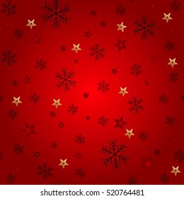 Winter Seamless Snowflake and star Pattern. Vector EPS 10. snowflakes seamless.