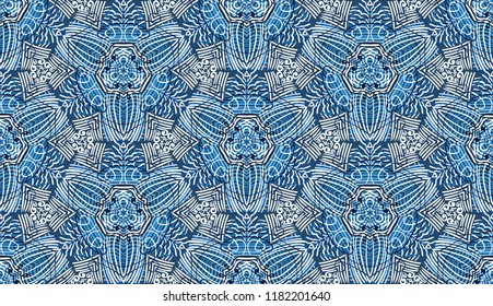 Winter seamless texture. Frost patterns. A gift for the New Year and Christmas.