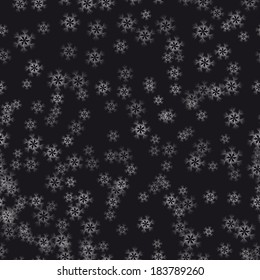 winter seamless texture with snowflakes. Used in the pattern by clipping mask. EPS 10 format