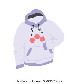 Winter season apparel, hoodie icon design