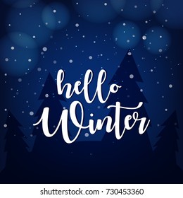 Winter Season, Winter Background, Easy to Edit, Vector Illustration. Winter Season, Winter Background, Easy to Edit, Vector Illustration.