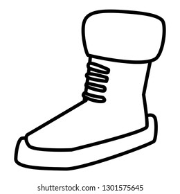 winter season boot icon