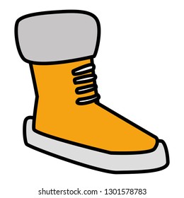 winter season boot icon