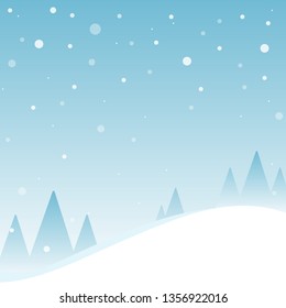 Winter Season Cartoon Background Vector Illustration Stock Vector ...