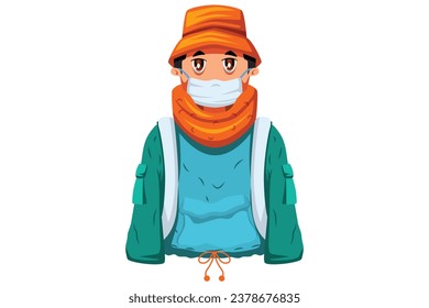 Winter Season Character Design Illustration