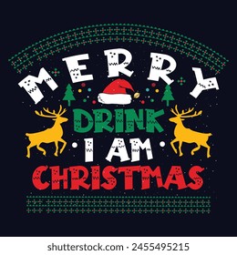 Winter Season And Christmas T-shirt Design