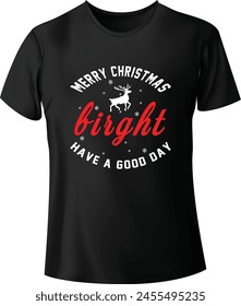 Winter Season And Christmas T-shirt Design