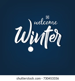 Winter Season design background, Vector Illustration.