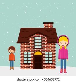 winter season design, vector illustration eps10 graphic 