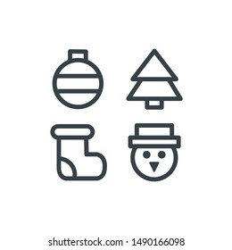 Winter Season Icon Set , Vector Illustration
