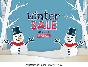 winter season sale special offer sale product display and background