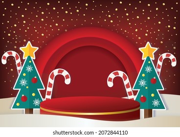 winter season sale special offer sale product display and background