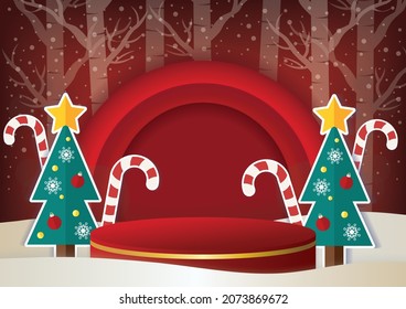 winter season sale special offer sale product display and background