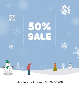 Winter Season Shopping Event Template 