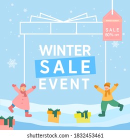 Winter Season Shopping Event Template 