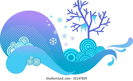 winter season - vector