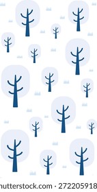 Wintersaison - Vektorgrafik. Mittswinterlicher Gruß.