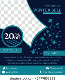 DISEÑO DE CARTEL DE VENTA DE INVIERNO